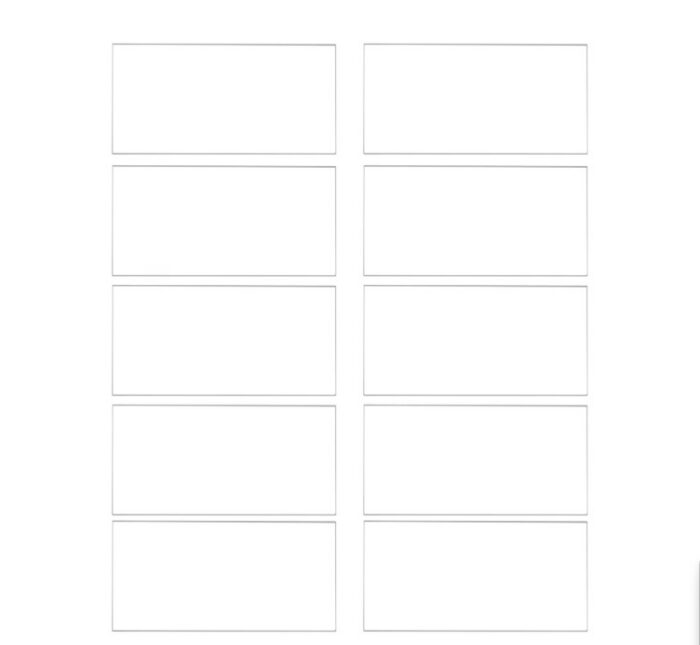 Pleksiklaasist toorikud läbipaistvad 5x10cm - Image 2